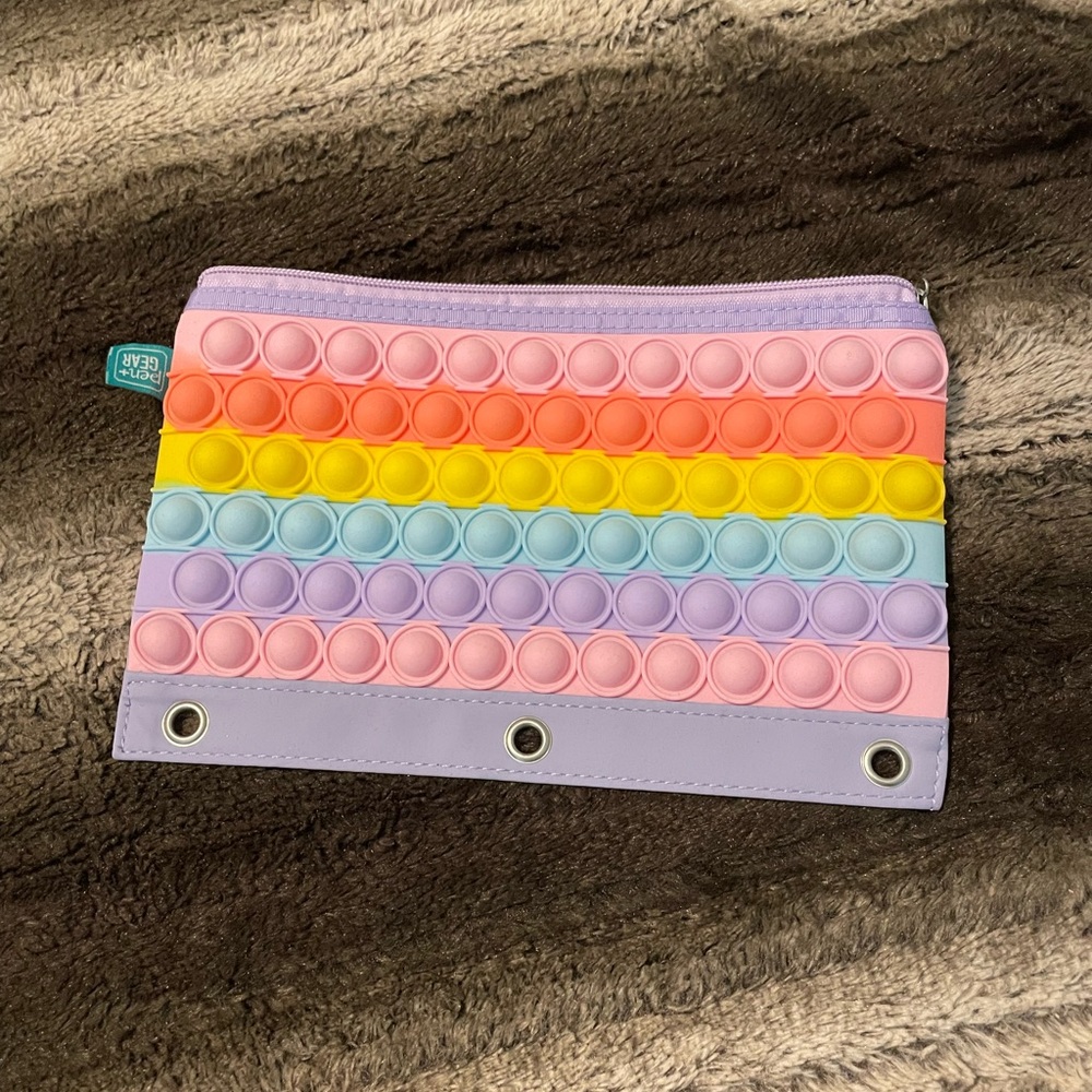 Rainbow Fidget Pencil Pouch